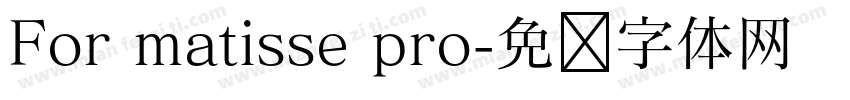 For matisse pro字体转换